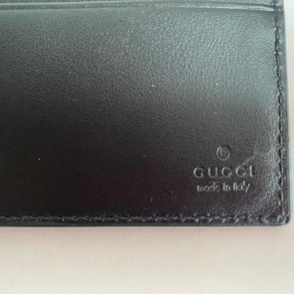 New GUCCI Micro GG NEW Men's Navy bifold - Picture 8 of 11